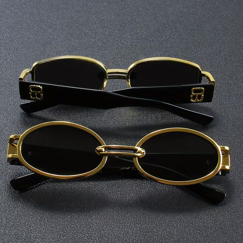 2 Piezas de Gafas Ovaladas Clásicas para Mujer con Diseño