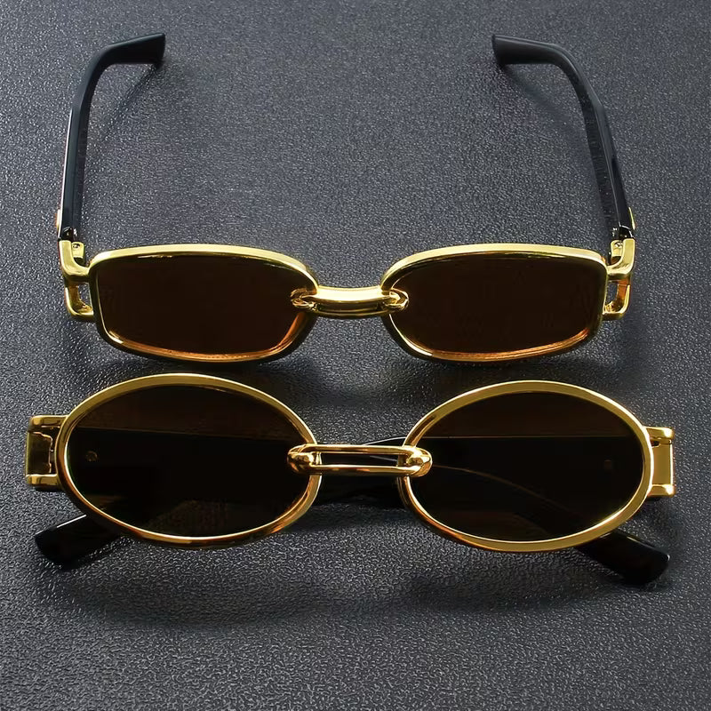 2 Piezas de Gafas Ovaladas Clásicas para Mujer con Diseño