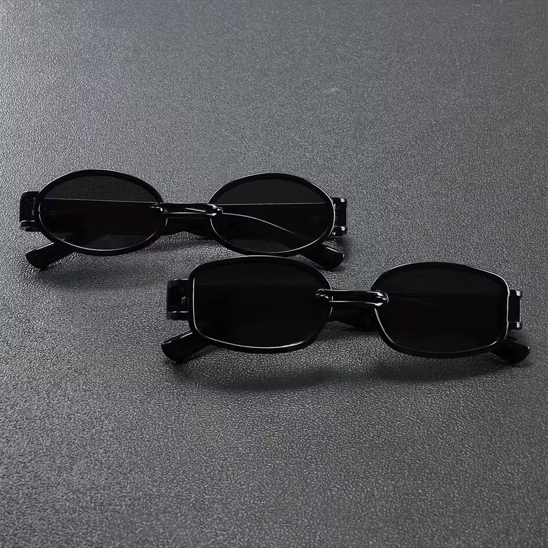 2 Piezas de Gafas Ovaladas Clásicas para Mujer con Diseño